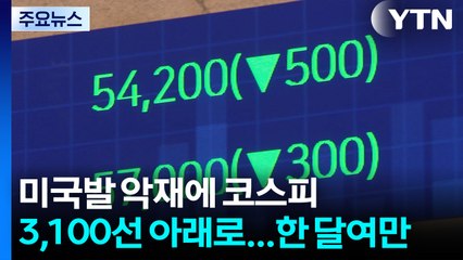 미국발 악재에 코스피 3,100선 아래로...한 달여만 / YTN