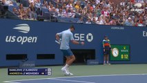 Djokovic stumbles early in US Open mixed doubles