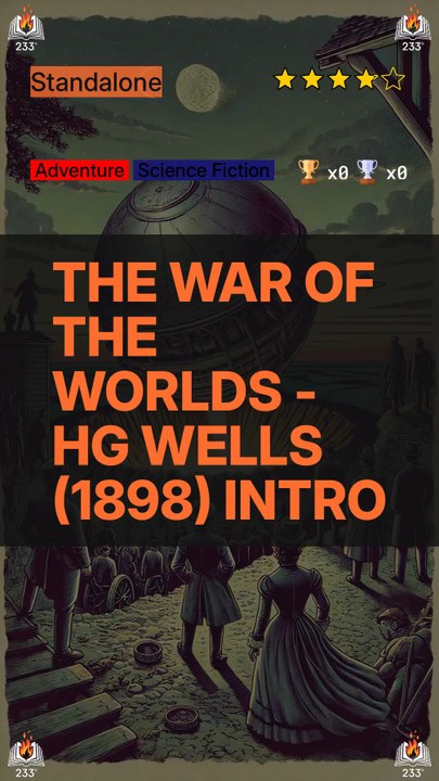 The War of the Worlds - HG Wells (1898) Intro