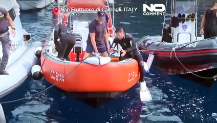 إيطاليا: تنظيف تمثال المسيح الغارق في ذكرى سبعين عاماً على وضعه