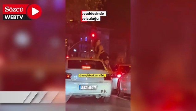 Adres bu kez Bağdat Caddesi: Araç üzerinde twerk çılgınlığı tam gaz devam ediyor!
