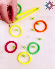DIY fun with colorful loops 🌈