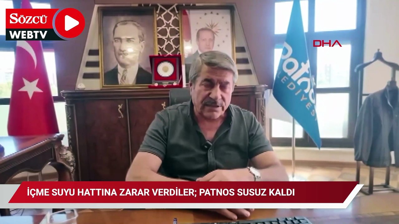 İçme suyu hattına zarar verdiler; Patnos susuz kaldı