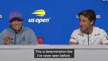 'Determination like I've never seen before' - Ruud in awe of Swiatek