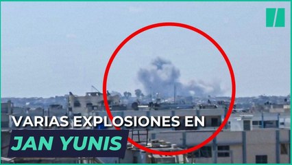 Varias explosiones en Jan Yunis en plena tensión por Gaza