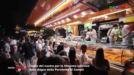 Sagra della Porchetta di Campli Taglio del nastro per la 54esima edizione
