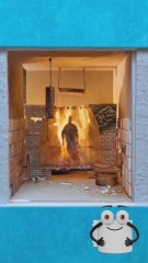 Haunted toilet turned fancy throne! 👑🚽💅 #miniaturecrafts