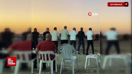 Diyarbakır'da kınada eline silahı alan havaya mermi yağdırdı