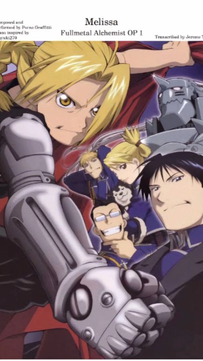 Melissa (メリッサ) is the twelfth single by Porno Graffitti. It was released on September 26, 2003, and peaked at no.2 on the Oricon single chart.#anime #fullmetalalchemist #fyp #foryou #viral