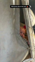 سیلاب میں خیمے میں چھپا بچہ کتنا معصوم اللہ سلامت رکھے آمین