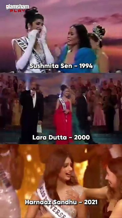 Not just crowns, they carried India’s pride ❤️🇮🇳  #harnaazsandhu #laradutta #missuniverse #sushmitasen #bollywood #india [India, Bollywood, sushmita sen, harnaaz sandhu, lara dutta, movies, reels, glamsham]