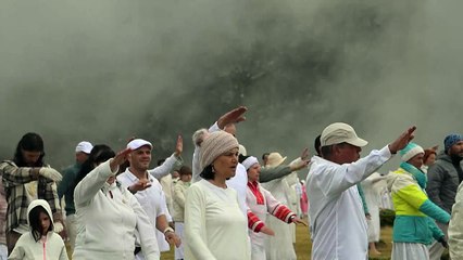 Pilgrims gather for cosmic-like ritual in Bulgaria's mountains