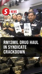 Cops seize over RM13mil in drugs, nab five