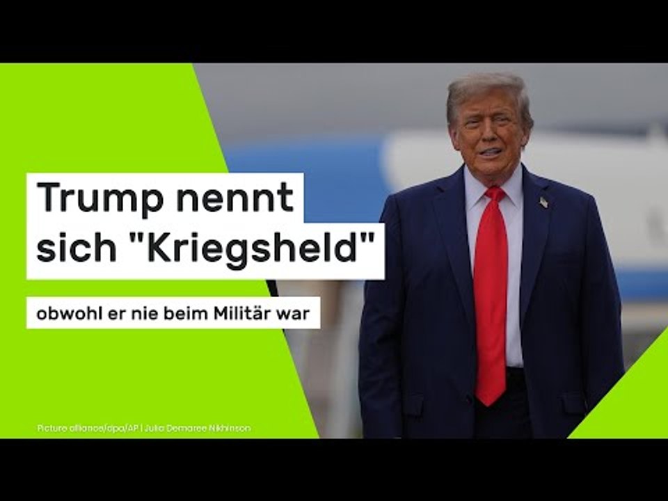 US-Präsident nennt sich selbst 'Kriegsheld' - dabei war er nie beim Militär