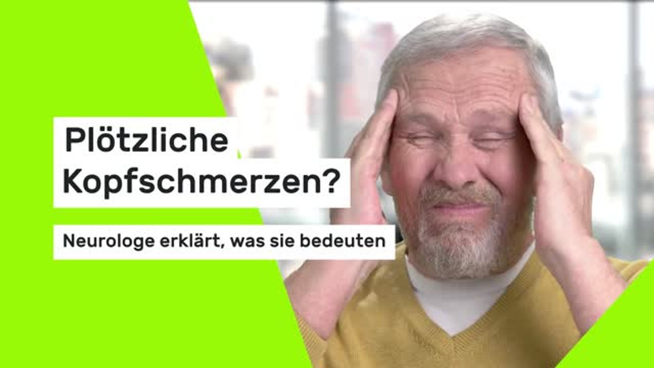 Plötzliche Kopfschmerzen? Neurologe erklärt, was sie bedeuten