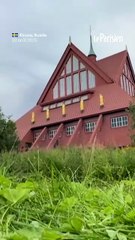 Une église suédoise déménagée intégralement