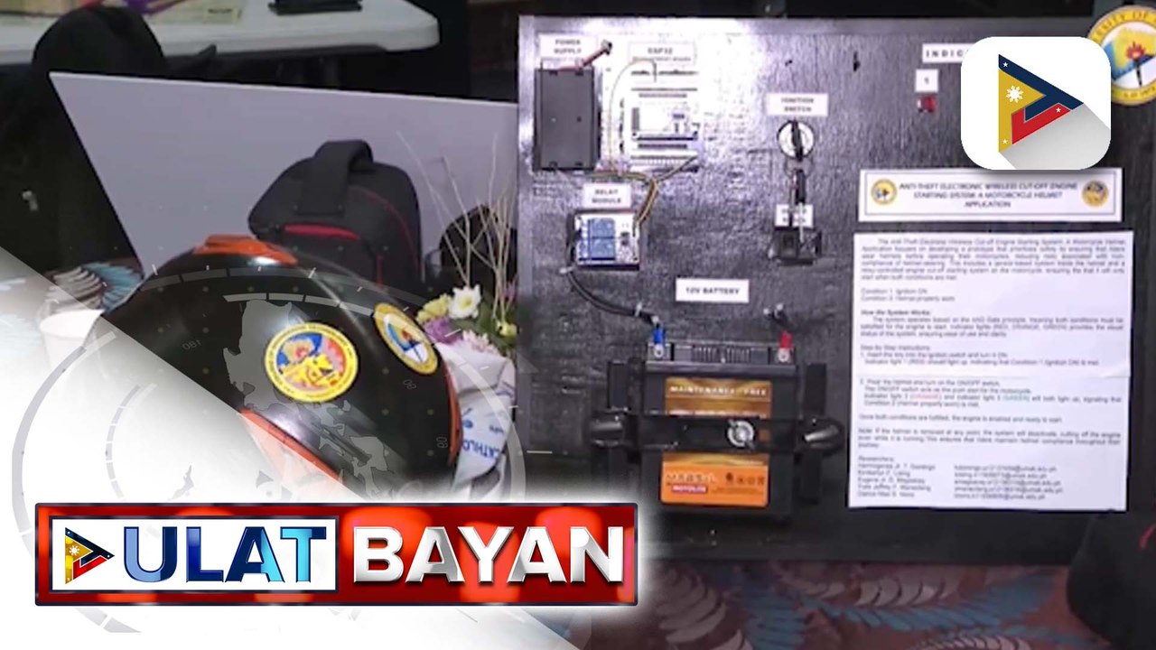 Anti-theft system para sa mga motorsiklo na gawa ng mga estudyante, bumida sa Regional Invention Contest and Exhibits ng DOST | ulat ni Rod Lagusad