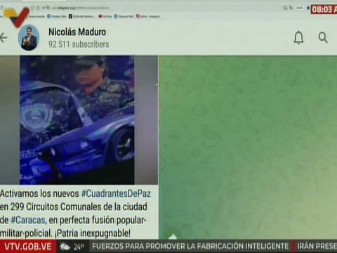 Presidente Nicolás Maduro activó 299 nuevos Cuadrantes de Paz en el Guarataro
