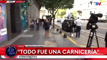 Hincha chileno herido en Avellaneda recibió el alta y salió caminando de la clínica
