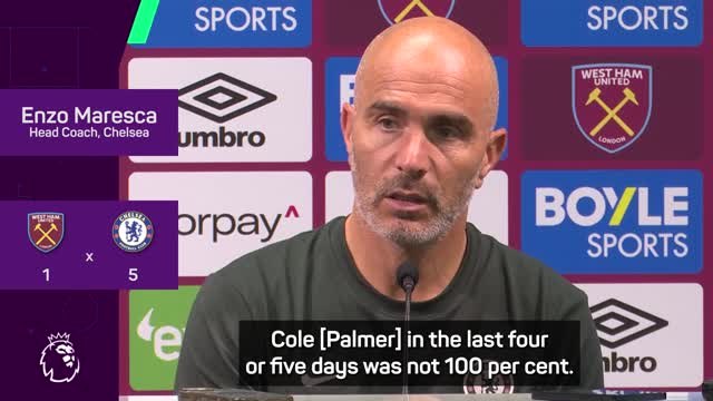 Chelsea left to wait as Maresca confirms Palmer groin injury