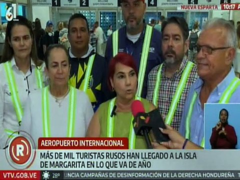 Nueva Esparta | Arribó al país vuelo con más de 500 turistas rusos a la Isla de Margarita