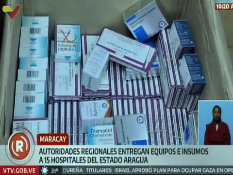 Autoridades regionales entregaron equipos e insumos médicos a 15 hospitales del edo. Aragua