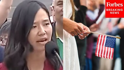 Boston Mayor Michelle Wu Celebrates Naturalizations Of New Citizens