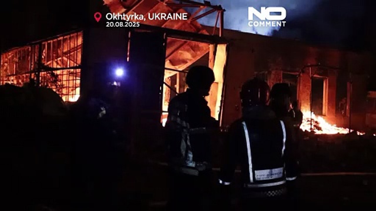 Häuser zerstört und Dutzende Verletzte bei russischem Drohnenangriff auf die Ukraine