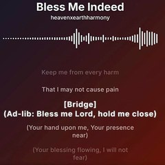 BLESS ME INDEED VERSION 01