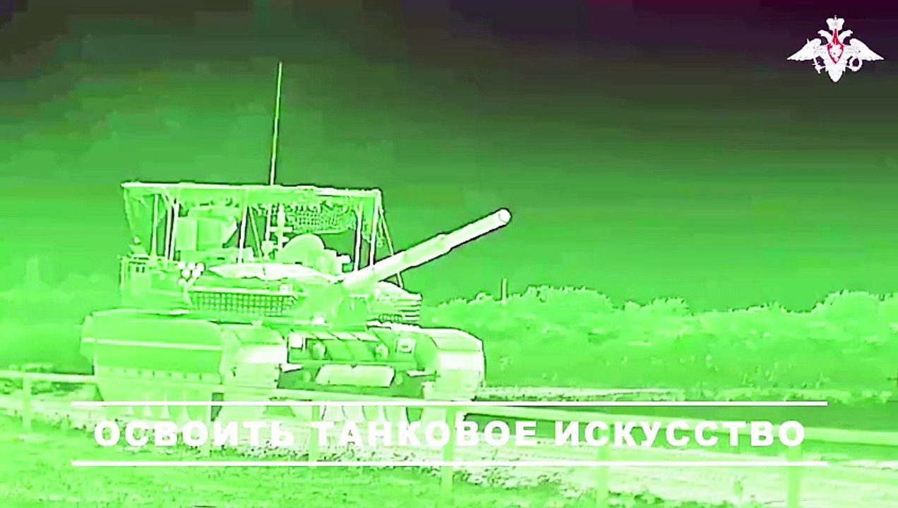 Video: Rusland test vuurkracht van de T-90M tijdens nachtelijke schietoefeningen met UAV-geleiding