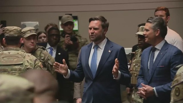 JD Vance and Pete Hegseth Give Bold Thanks to National Guard Members at Union Station