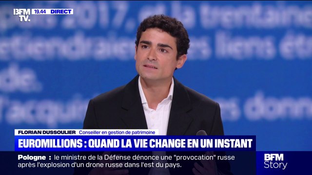 Gagnant Euromillions: conserver au moins 10 % de cette somme de façon assez liquide , conseille Florian Dussoulier, conseiller en gestion de patrimoine