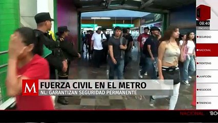 Fuerza Civil refuerza seguridad en el Metro de Nuevo León con unidad de transporte