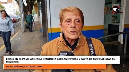 Crisis en el PAMI afiliada denuncia largas esperas y falta de especialistas en Misiones