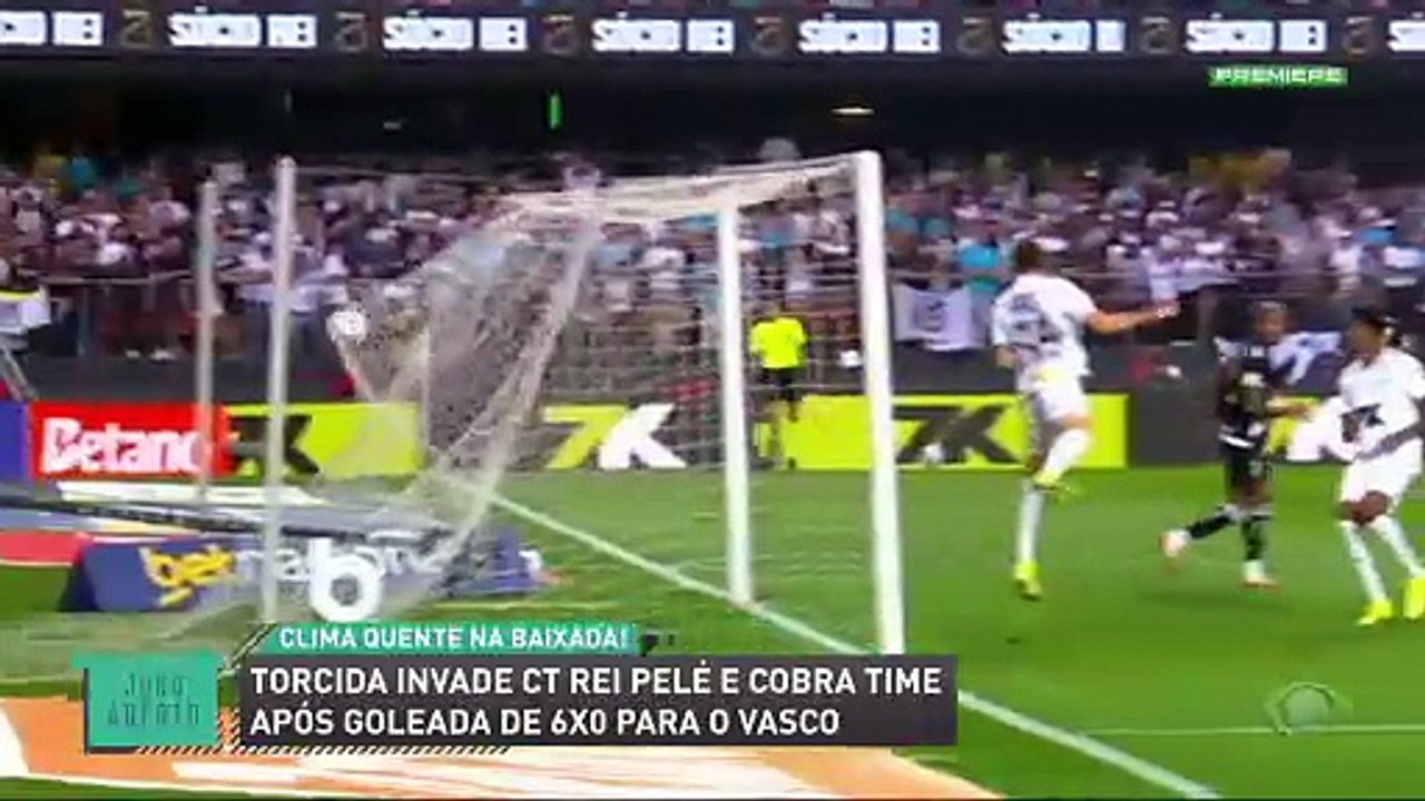 Torcedores do Santos cobram Neymar em invasão ao CT após vexame para o Vasco