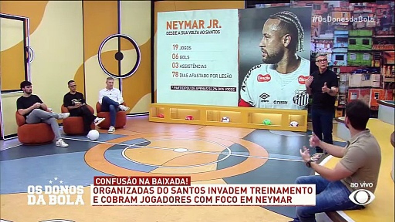 Craque Neto analisa números de Neymar no Santos e critica fase do atacante