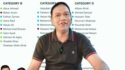 PCB Central Contract 2025-26 | Category A Khatam! Babar, Shaheen, Rizwan Kis Category Men?