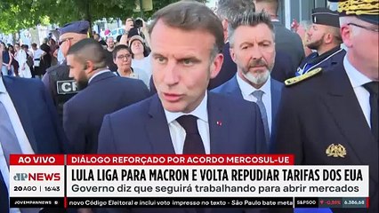 Amizade internacional! Lula liga para Macron e volta a repudiar tarifaço de Trump