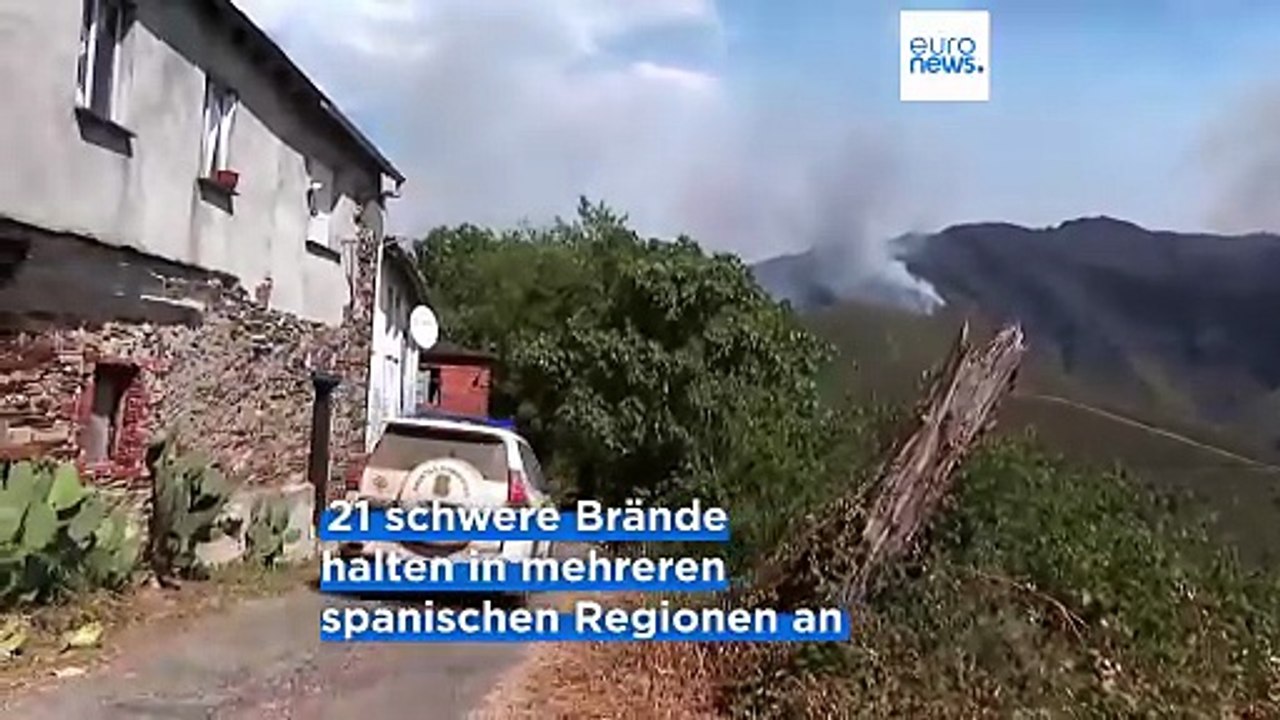 Spanien: Trotz Regen immer noch Brände - mutmaßliche Brandstifter verhaftet