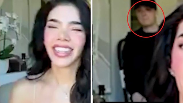 Peso Pluma interrumpe entrevista de Kenia Os para CNN con tremendo beso