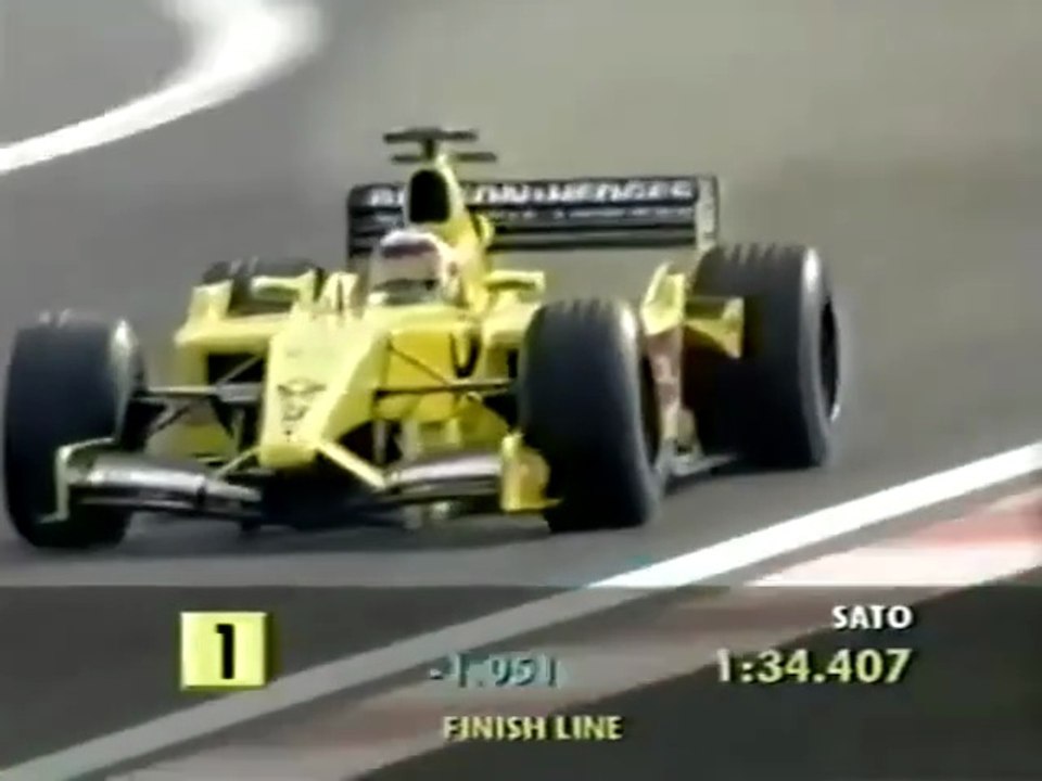 F1 – Takuma Sato (Jordan Honda V10) lap in practice – European GP 2002
