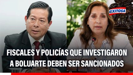 Premier señala que se debe sancionar a fiscales y policías que investigaron a Boluarte tras fallo del TC