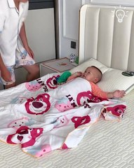 Toddler takes care of himself!