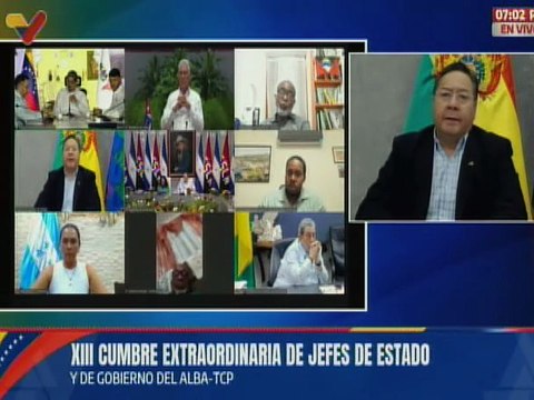 Presidente Luis Arce: Bolivia se suma a la voz firme del ALBA-TCP en rechazo a toda forma de injerencia