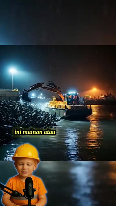 Excavator Amfibi Mini yang Bisa Main di Air!