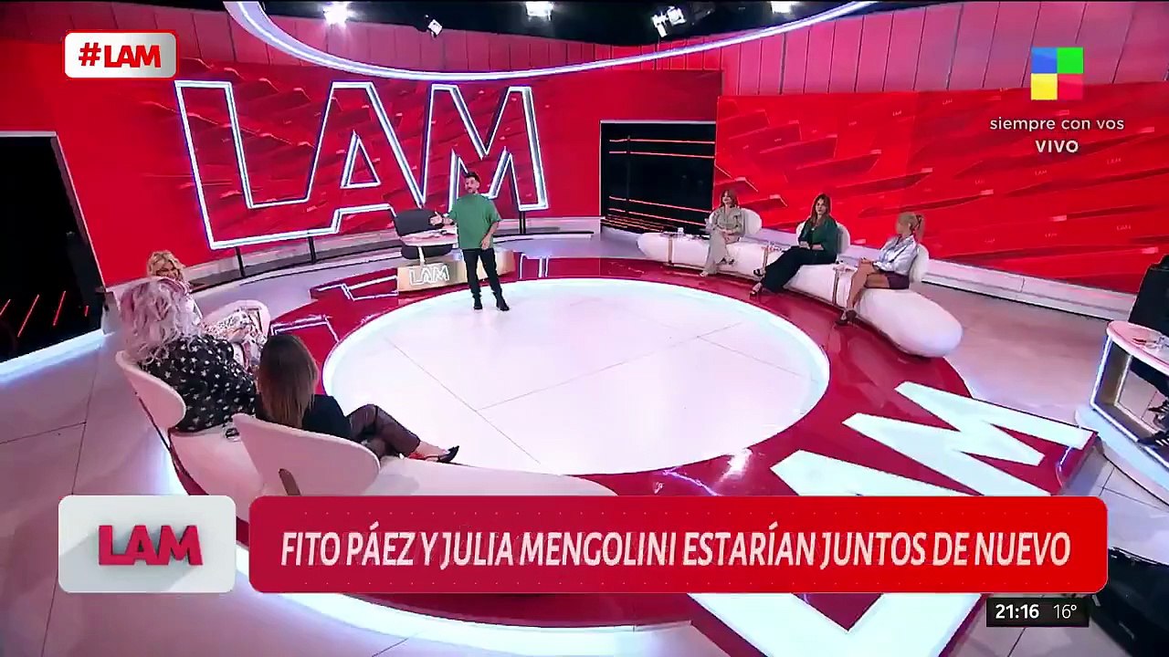FITO PÁEZ Y JULIA MENGOLINI ESTARÍAN JUNTOS DE NUEVO