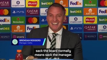 'When fans sing sack the board, normally the manager goes' - Rodgers after frustrating Celtic draw