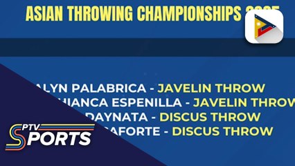 PH Trowers Team, sasabak sa 2025 Asian Throwing Championships