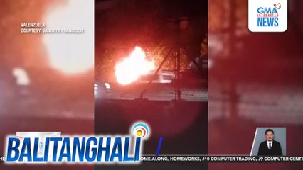 Delivery truck ng frozen products, nasunog sa NLEX; 3 sakay ng truck, ligtas | Balitanghali