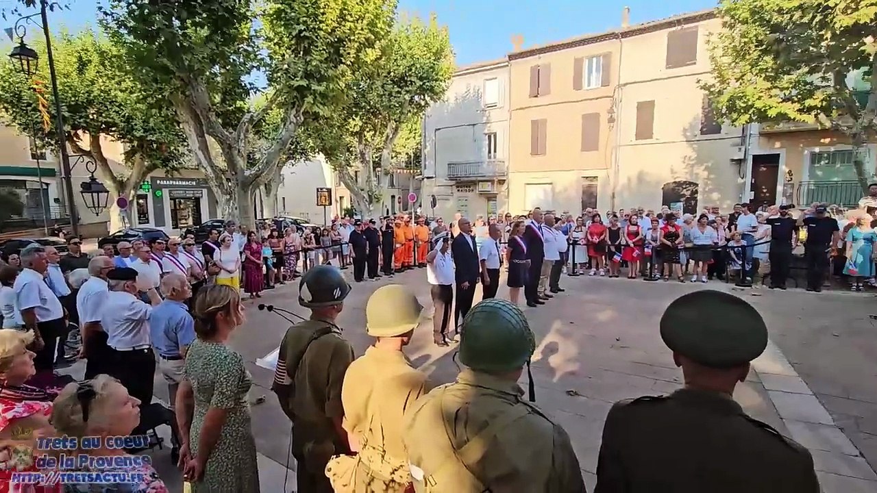 Liberation de Trets 81e anniversaire - Ceremonie  20aout2025